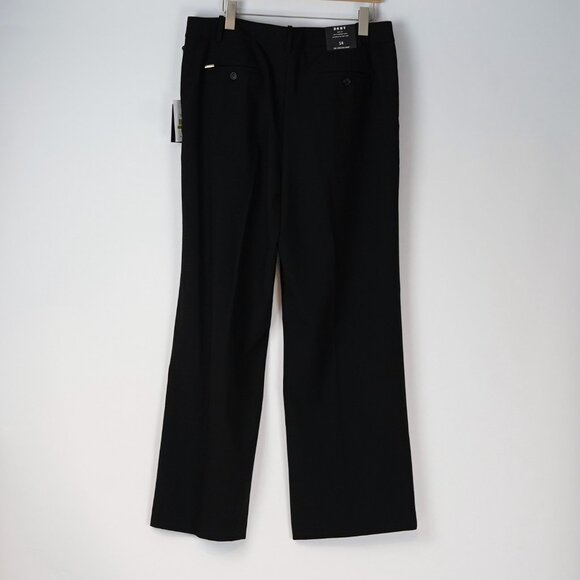 DKNY The Chelsea Pant Wide Leg Black - Size 14 - NWT - Picture 2 of 8